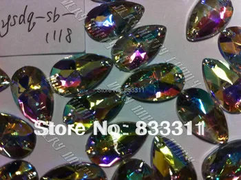 Nebun Orbitor-AB Culoare 11x18mm Acrilice 150pcs Coase pe Cristale Drop Pietre YSDD-SB-1118 Pietre Pentru Cusut Margele Accesorii