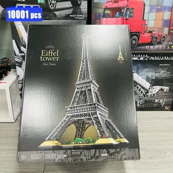 ÎN STOC Paris Turnul Eiffel Blocuri 10001pcs se Potrivesc 10307 City Street View Cărămizi de Construcție Kit pentru Adulți Set Cadou