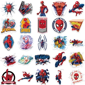 10/30/50Pcs Disney, Marvel Spiderman Autocolante Anime Avengers Decalcomanii DIY Skateboard-ul Auto pentru Laptop Cool super-Erou Autocolant pentru Copil